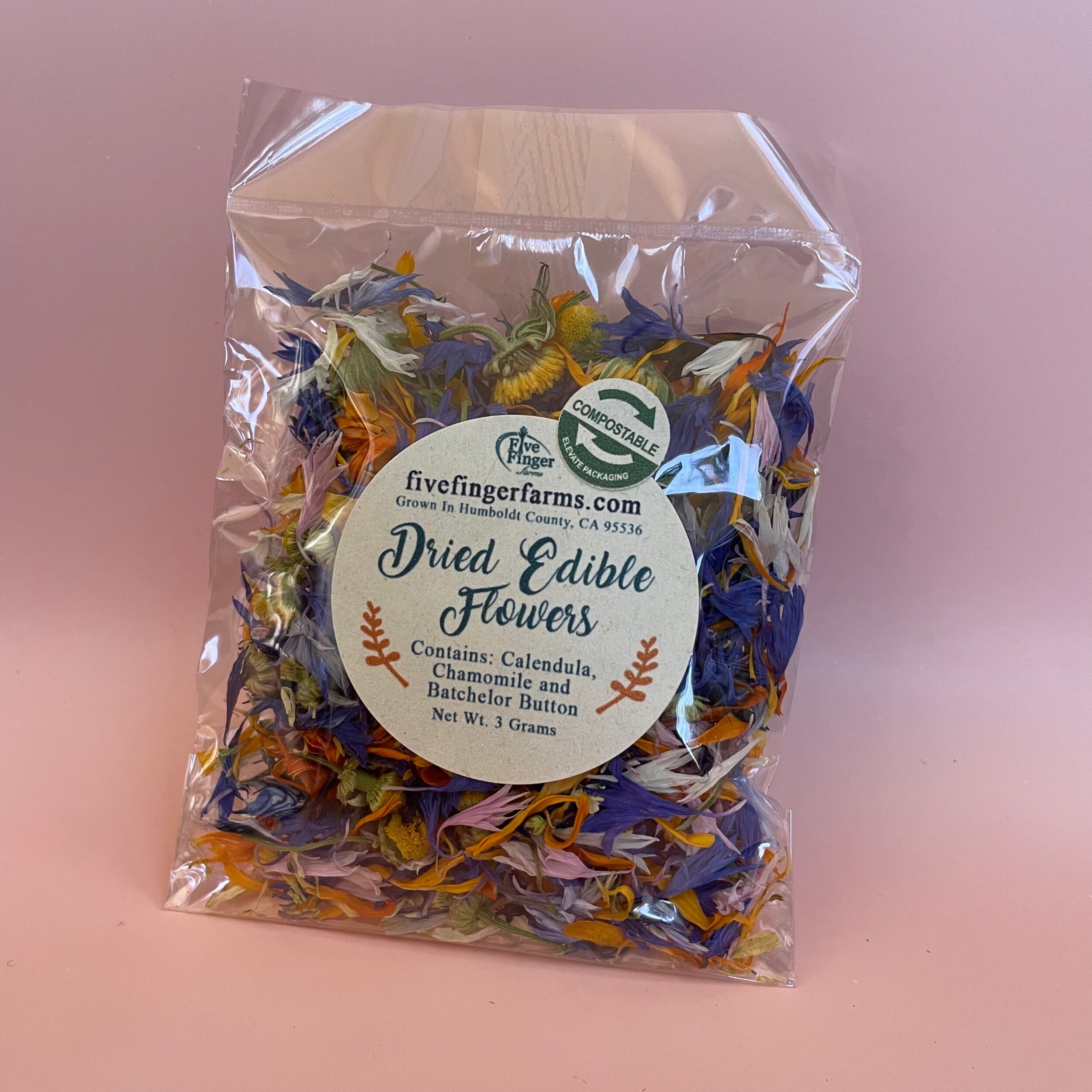 Five Finger Farms Edible Dried Flowers